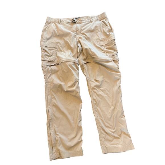 REI CO-OP Relaxed Fit Beige Sahara Convertible Relaxed Cargo Hiking Pants 16P - Picture 1 of 4